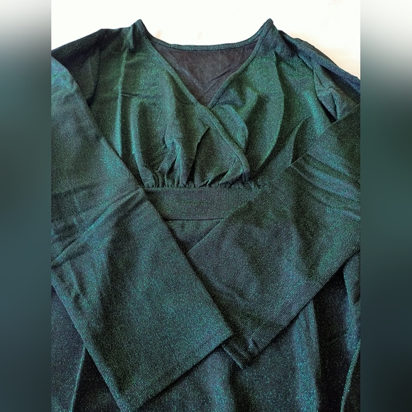 Shein Shimmery Green Dress XL - Picture 4 of 4